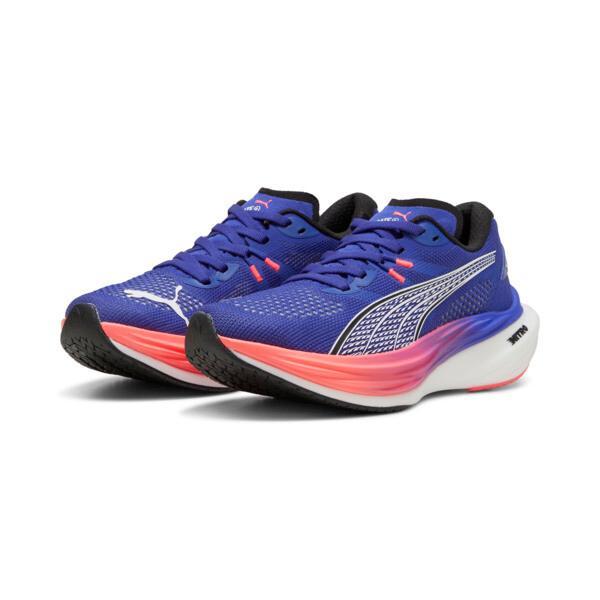 PUMA Deviate NITROâ¢ 3 Women's Running Shoes in Lapis Lazuli/Sunset Glow Product Image