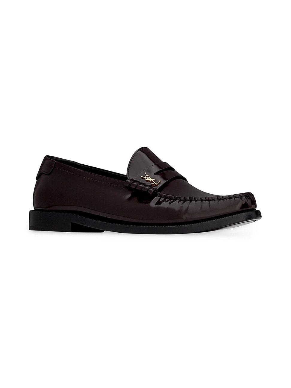 Saint Laurent - Leather Loafers - Womens - Black Product Image