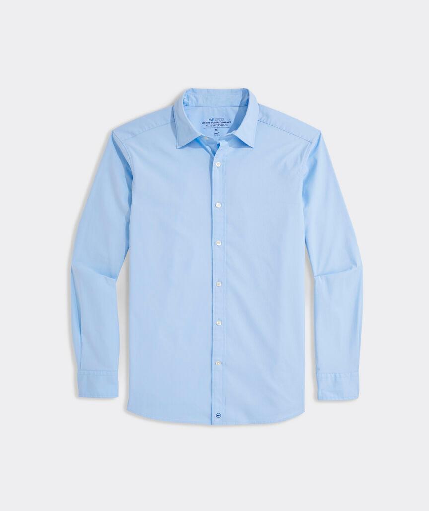 On-The-Go brrrº Solid Spread Collar Shirt Product Image