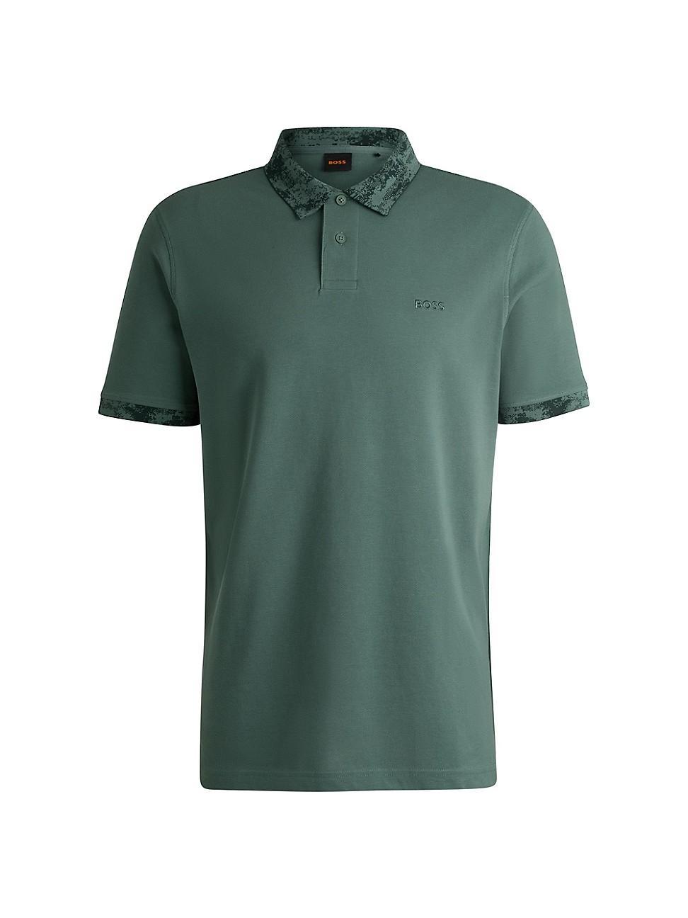 Mens Cotton-Piqu Polo Shirt Product Image