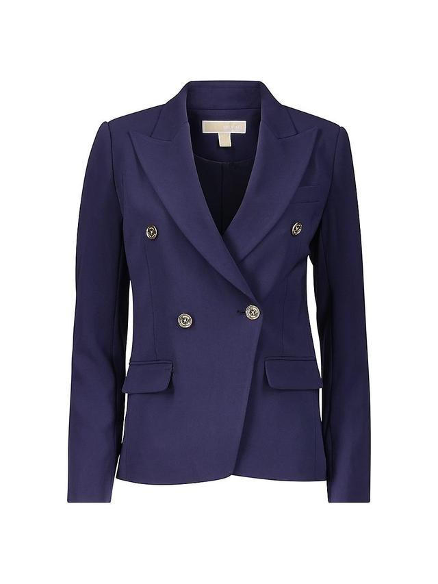 Womens Double-Breasted Crepe Blazer Product Image