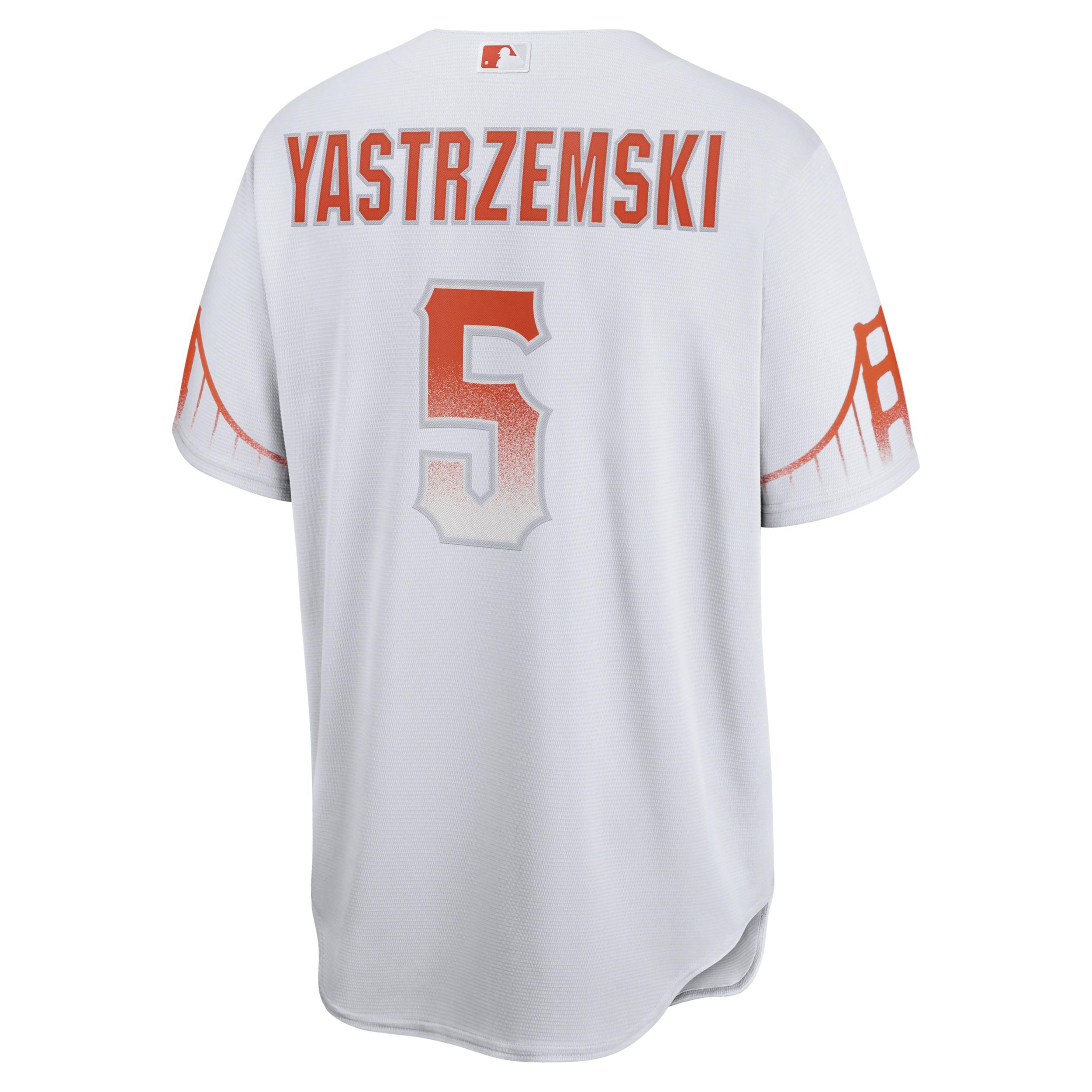 Mens Nike Mike Yastrzemski White San Francisco Giants City Connect Replica Player Jersey - White Product Image