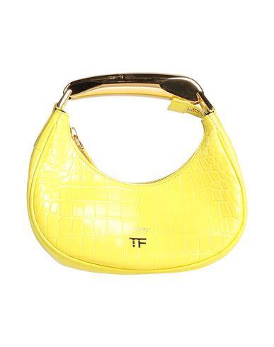 TOM FORD Woman Handbag Yellow Size - Calfskin, Aluminum, Brass Product Image