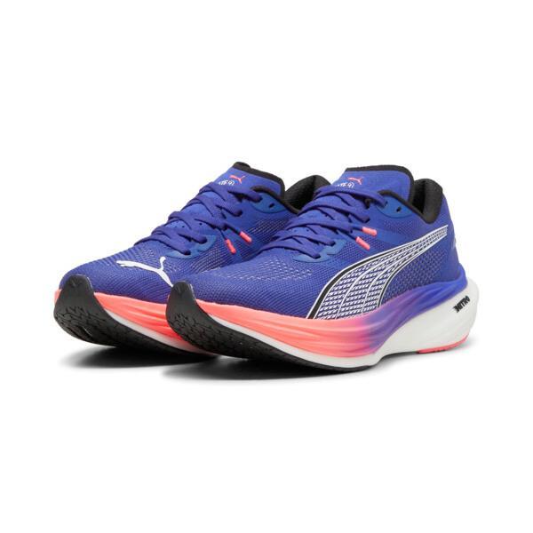 PUMA Deviate NITROâ¢ 3 Men's Running Shoes in Lapis Lazuli/Sunset Glow Product Image