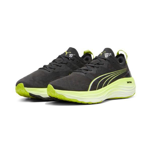 PUMA ForeverRun NITROâ¢ Men's Running Shoes in Black/Lime Pow/Mineral Grey Product Image