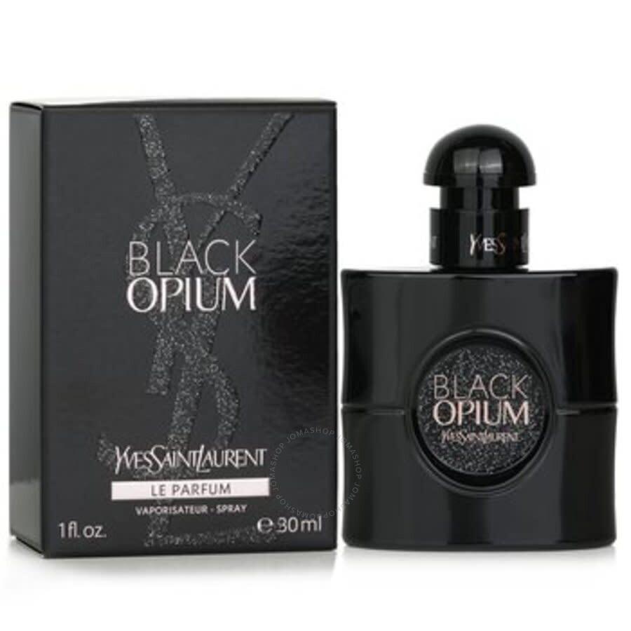 Yves  Ladies Black Opium Le Parfum Edp 1.0 oz Fragrances 3614273863384 In Black / Green / Orange Product Image