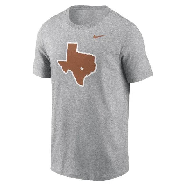 NIKE Men's Heather Gray Texas Longhorns Primetime Evergreen Alternate Logo T-shirt In Grey Product Image