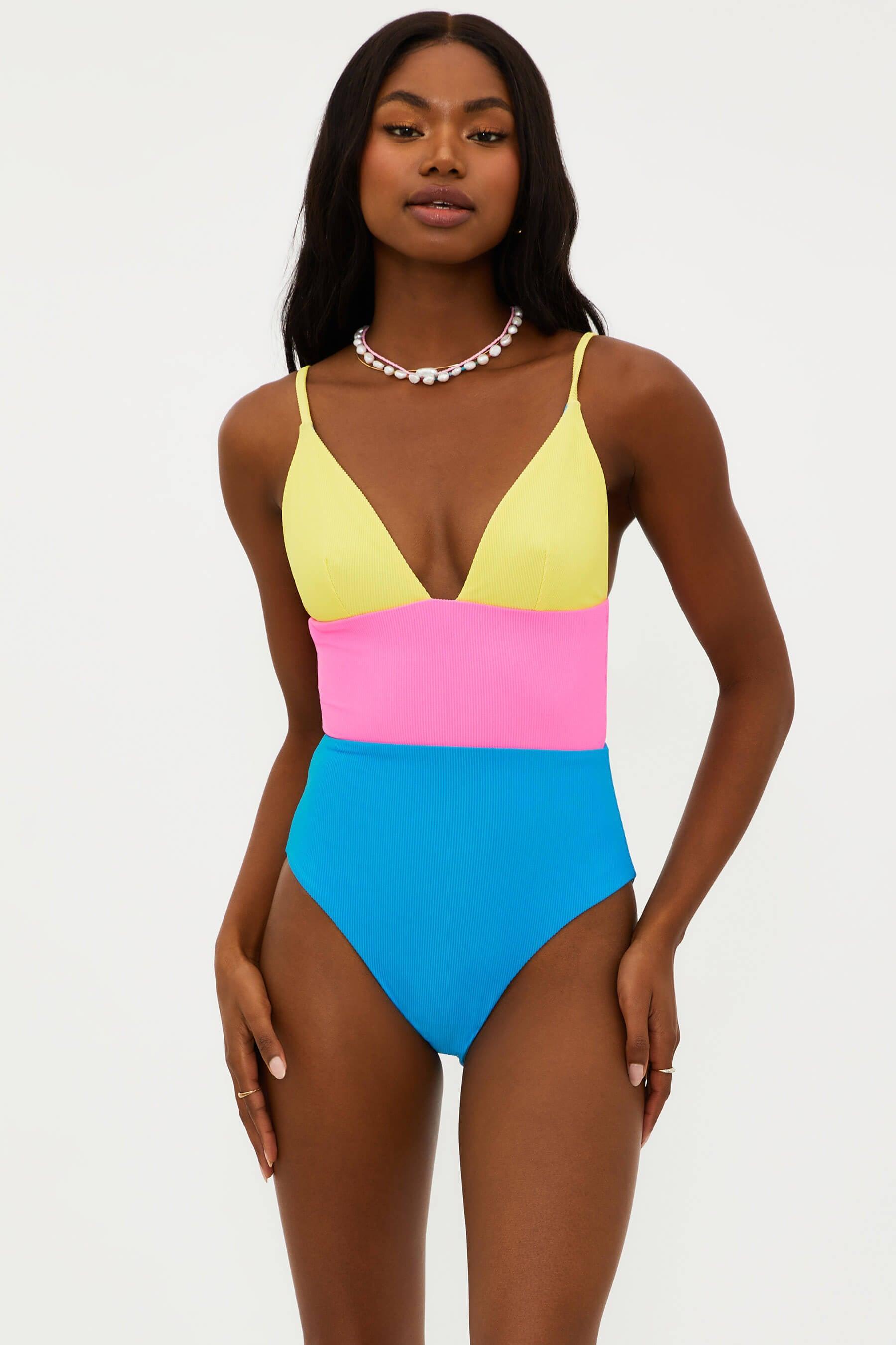 Wren One Piece Coral Reef Colorblock Product Image