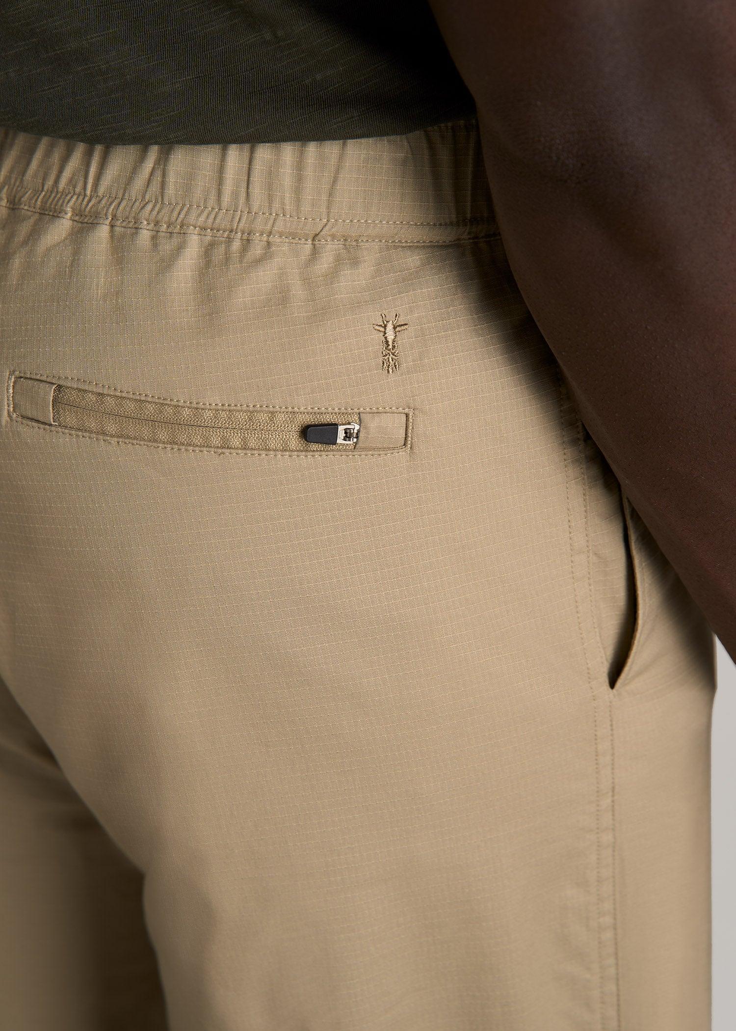 TAPERED-FIT Ripstop Pants for Tall Men in Desert Khaki Male Product Image