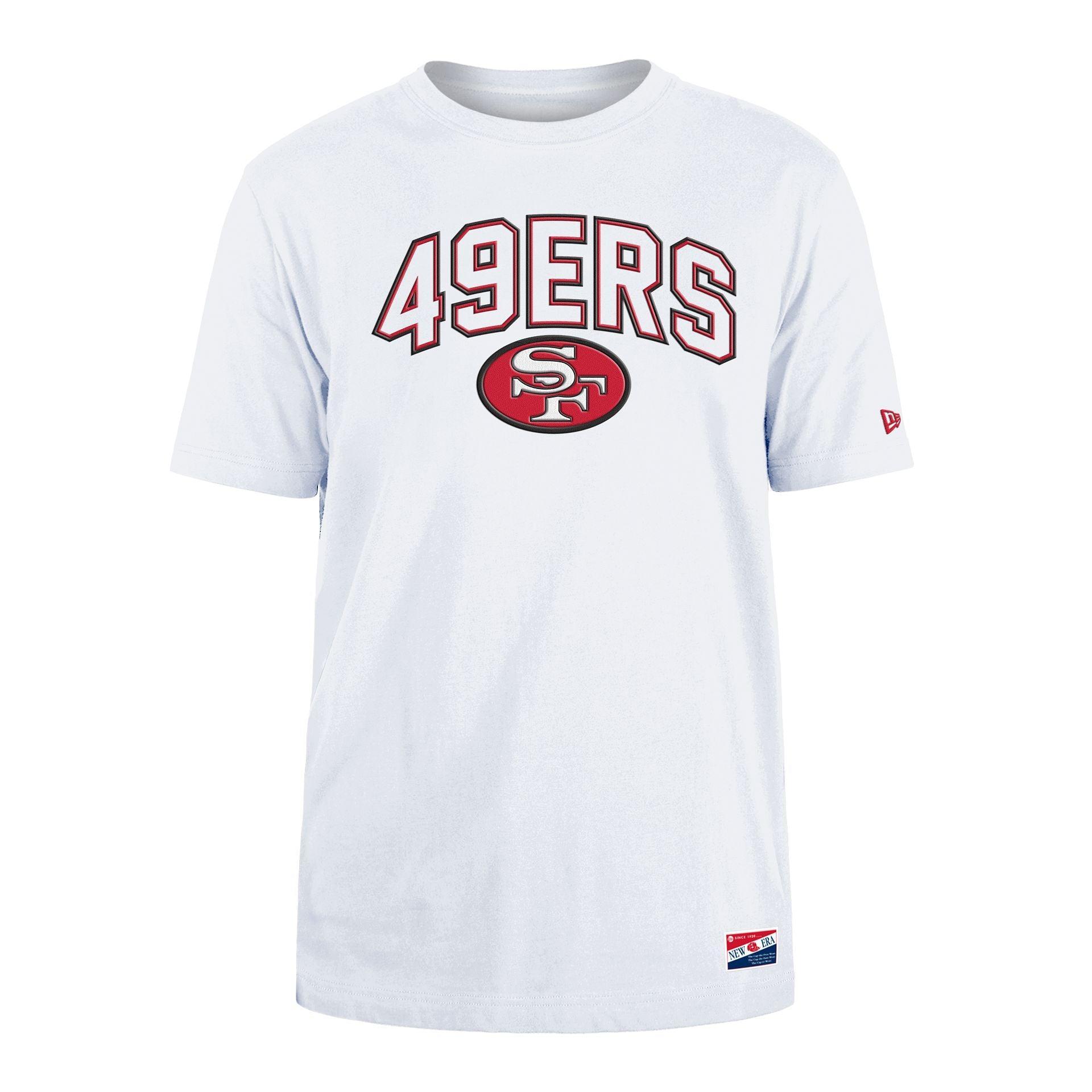 San Francisco 49ers Throwback White T-Shirt Male Product Image