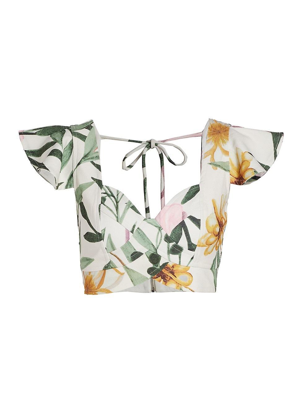 Womens Jasmin Seamed Cropped Top Product Image