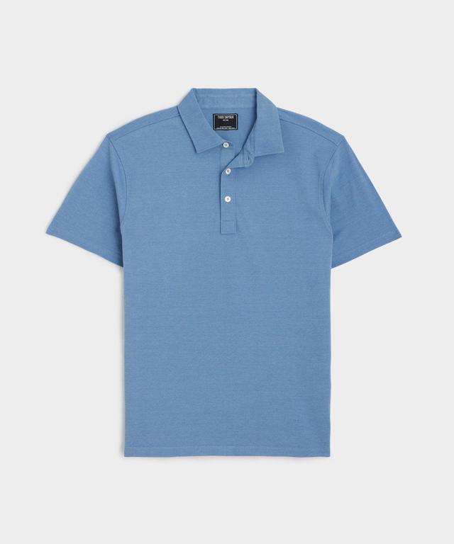 Fine Pique Polo in Sail Blue Product Image