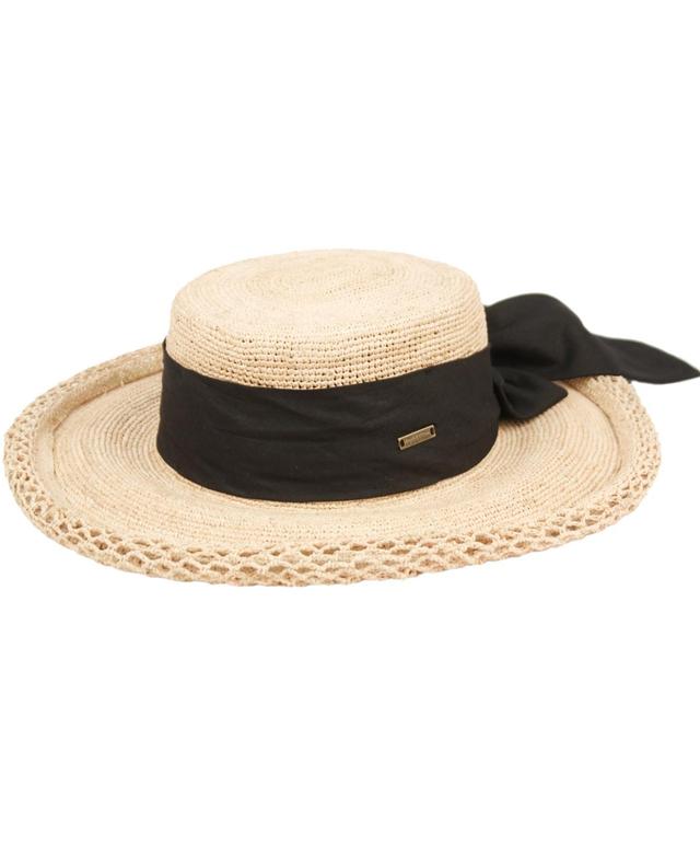 Angela & William Womens Beach Sun Straw Floppy Hat Product Image