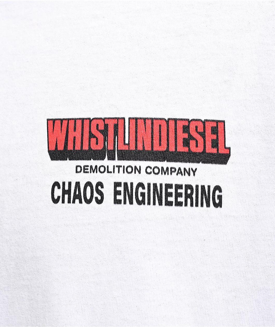 WhistlinDiesel Chaos Engineering White T-Shirt Product Image