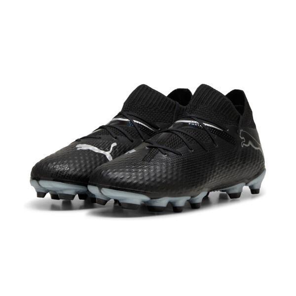 PUMA FUTURE 7 PRO Firm Ground/Artificial Ground Kids' Soccer Cleats Shoes in Black/Silver Product Image