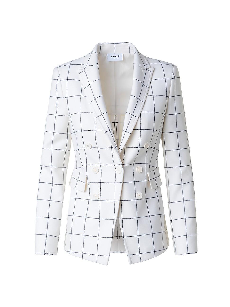 Womens Windowpane Check Blazer Product Image