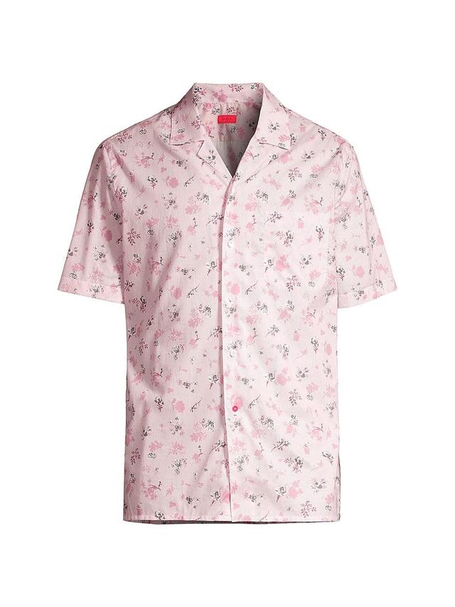 Mens Floral Camp Collar Shirt Product Image