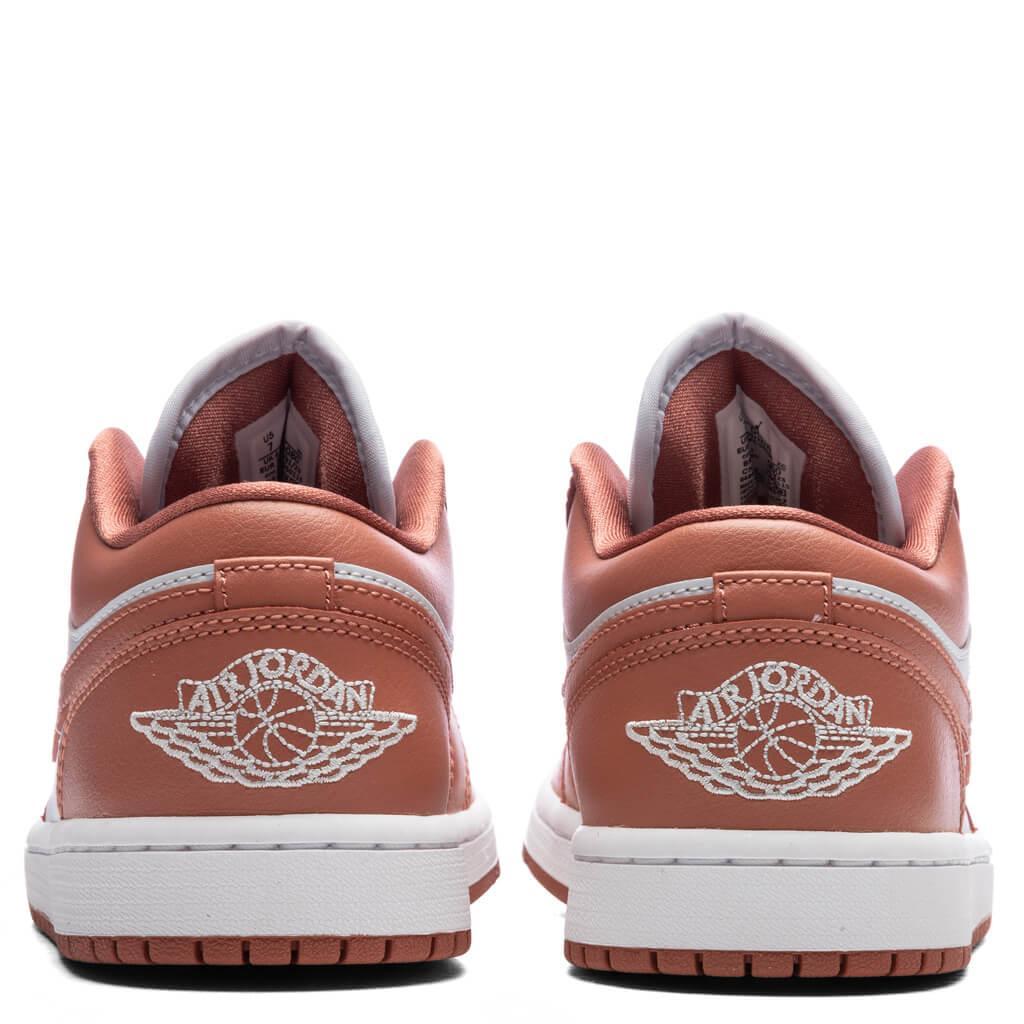 Air Jordan 1 Low Women's 'Pink Salmon' - Pure Platinum/Sky J Orange/White Female Product Image