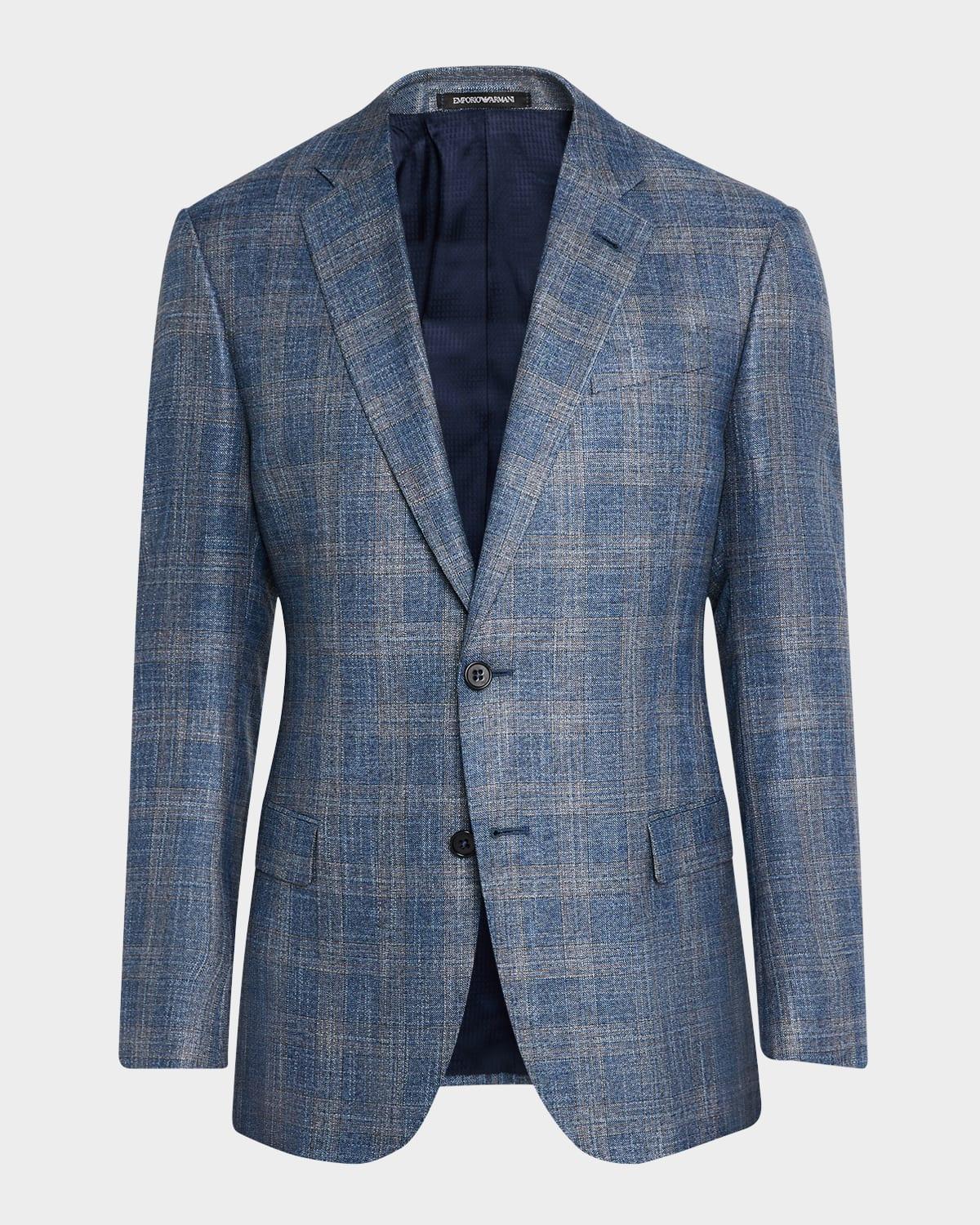 Men's Brushed Plaid Sport Coat Product Image