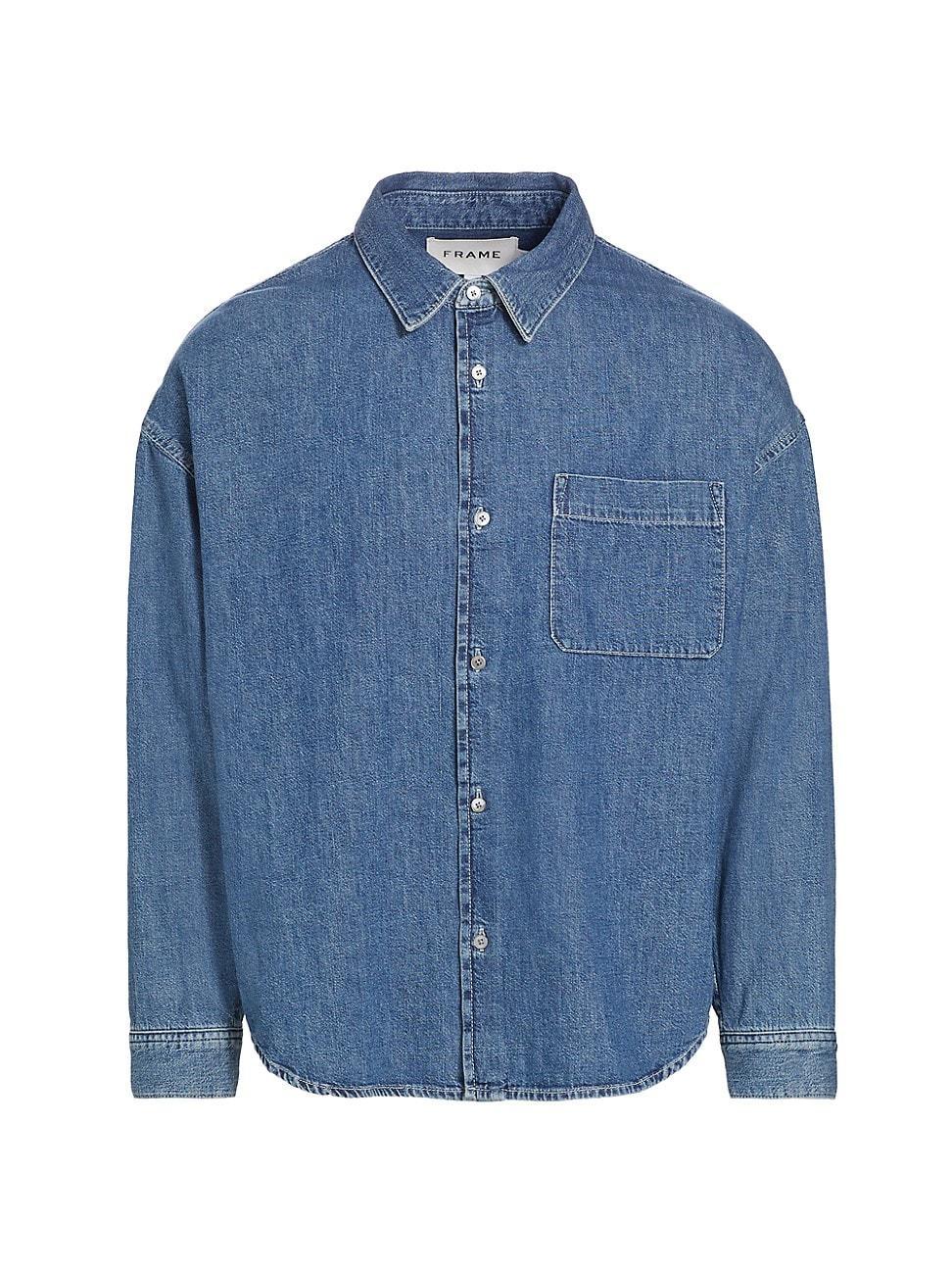 Mens Denim Relaxed Shirt Product Image