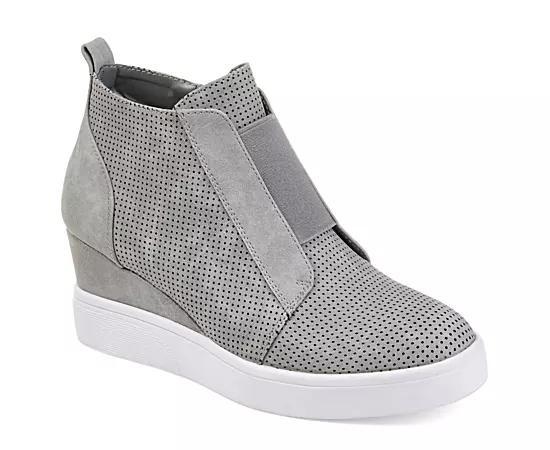 Journee Collection Clara Womens Wedge Sneakers Product Image