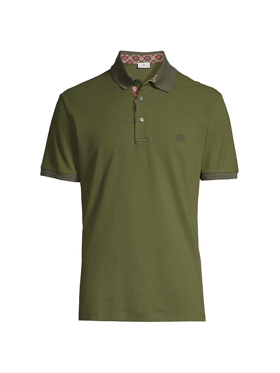 Mens Contrast Placket Polo Shirt Product Image