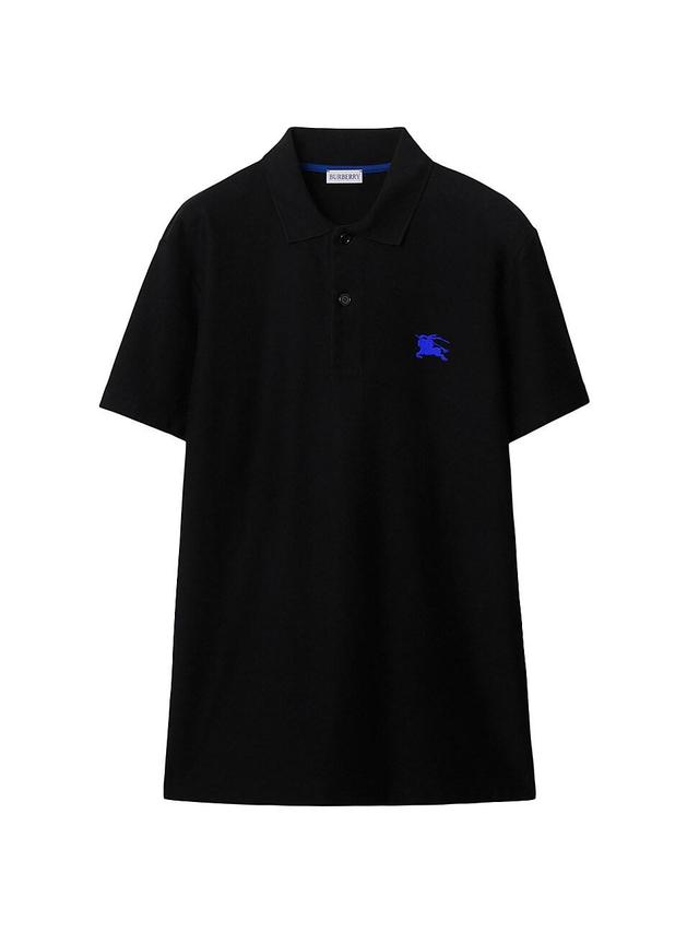 Mens Logo Cotton Short-Sleeve Polo Shirt Product Image