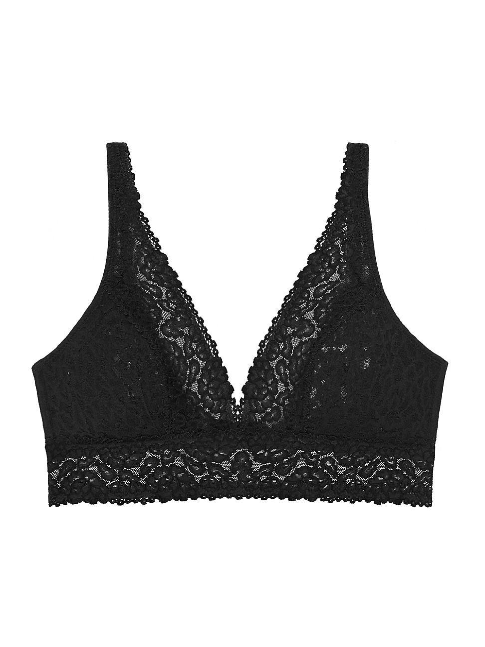 Womens Stretch Lace Plunge Bra Product Image