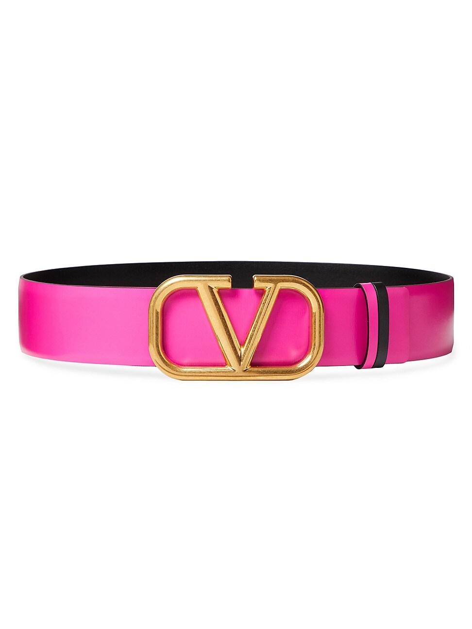 Womens Reversible VLogo Signature Belt In Glossy Calfskin 40mm Product Image