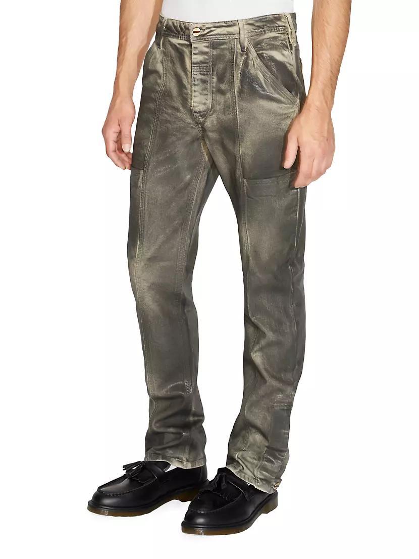 Marcello Coated Denim Carpenter Pants Product Image