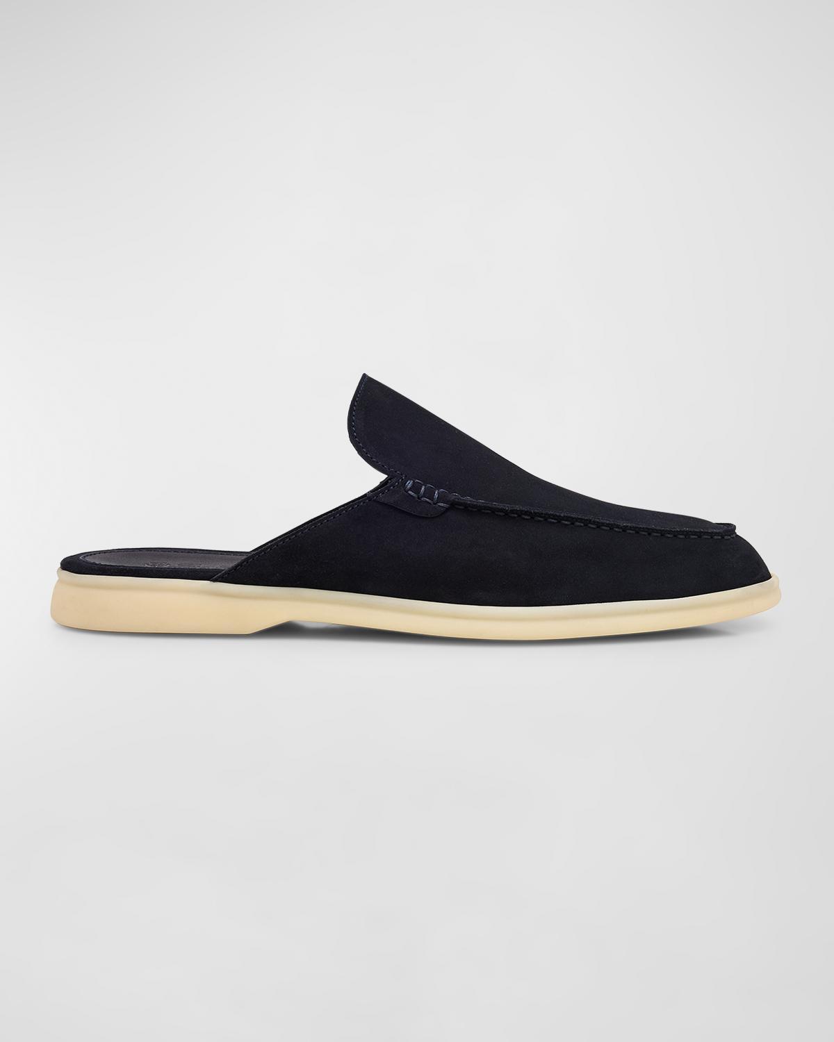 Men's Suede Mule Loafers Product Image