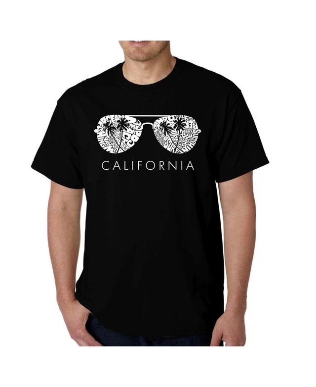 La Pop Art Mens Word Art - California Shades T-Shirt Product Image