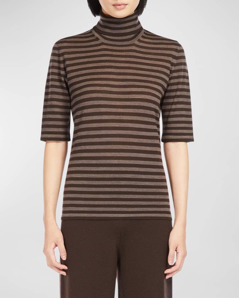 Vadius Striped Elbow-Sleeve Sweater Product Image