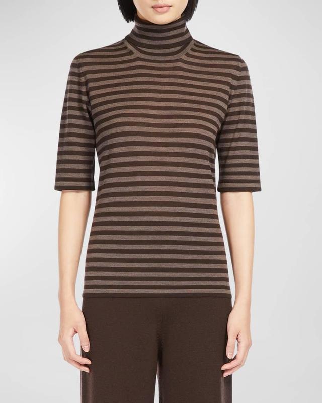 Vadius Striped Elbow-Sleeve Sweater Product Image