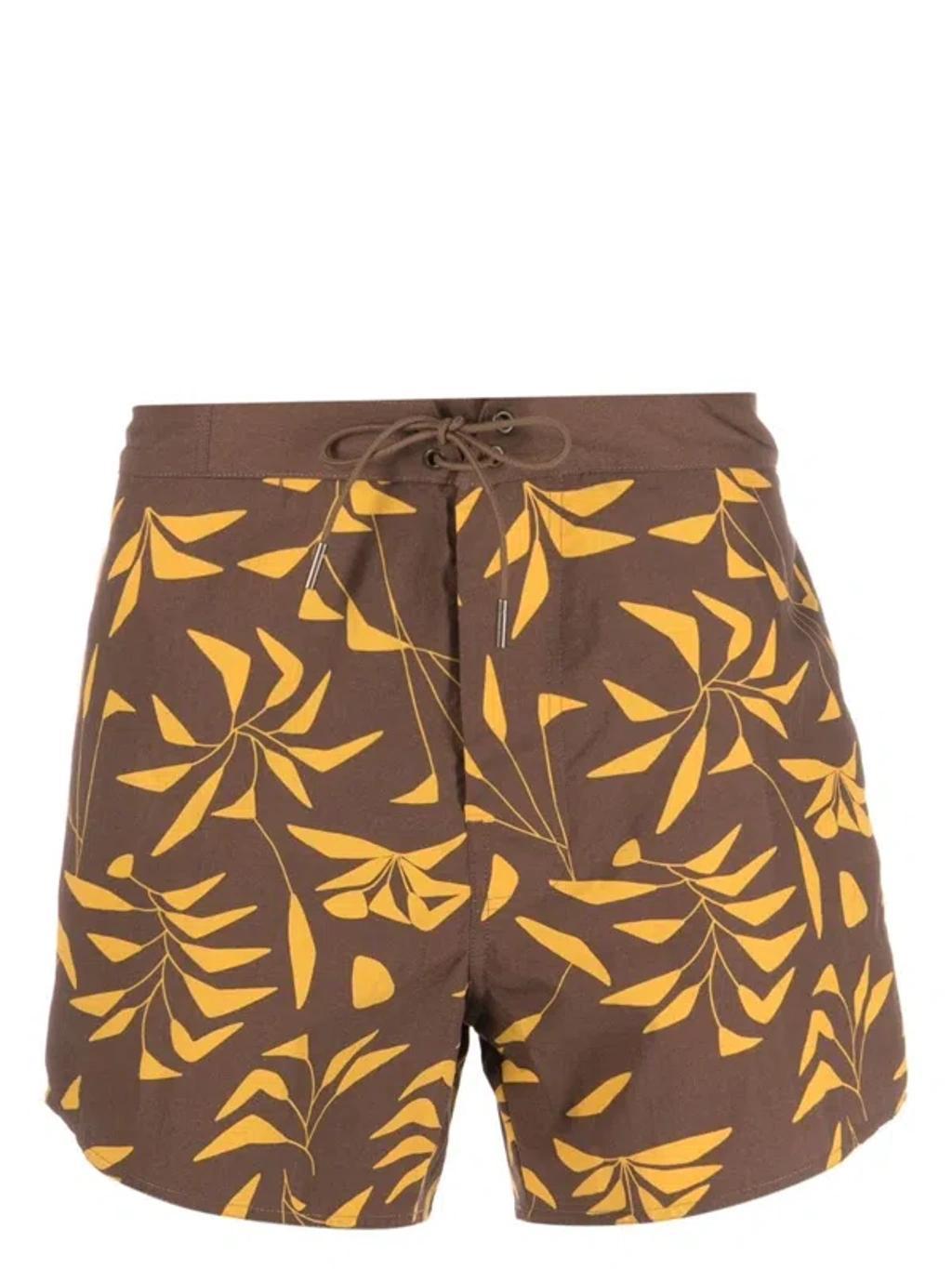 Sunset Print Swim Shorts In Multi Product Image