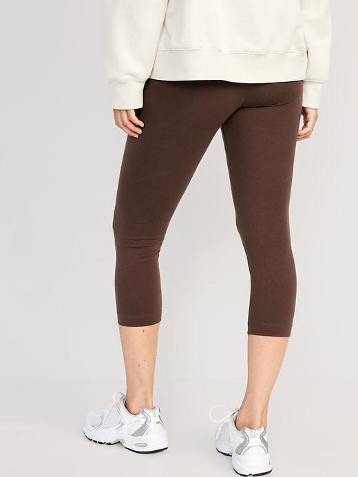 High-Waisted Crop Leggings Product Image