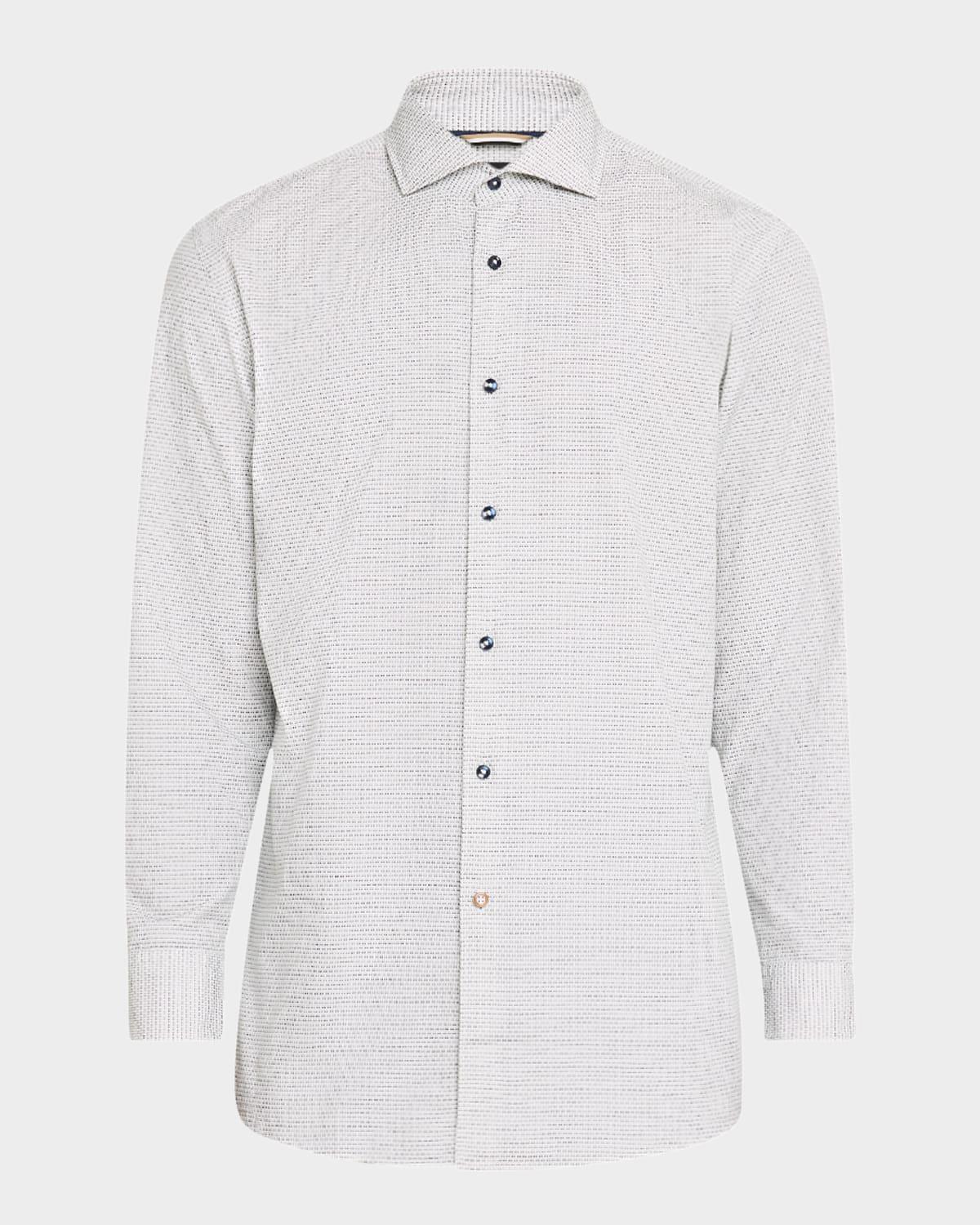 Men's Max Cotton Micro-Print Dress Shirt Product Image