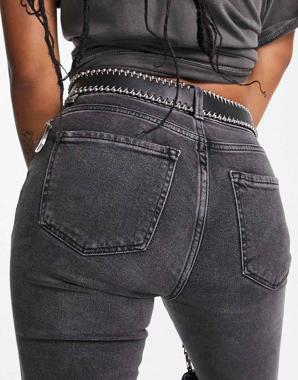 Only Petite Emily straight leg jeans Product Image