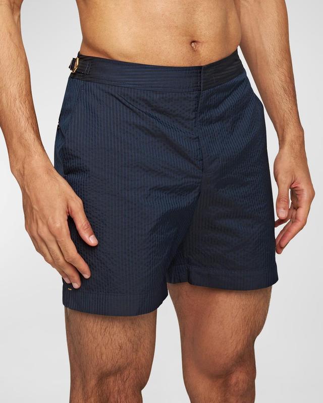 Mens Bulldog Seersucker Swim Shorts Product Image