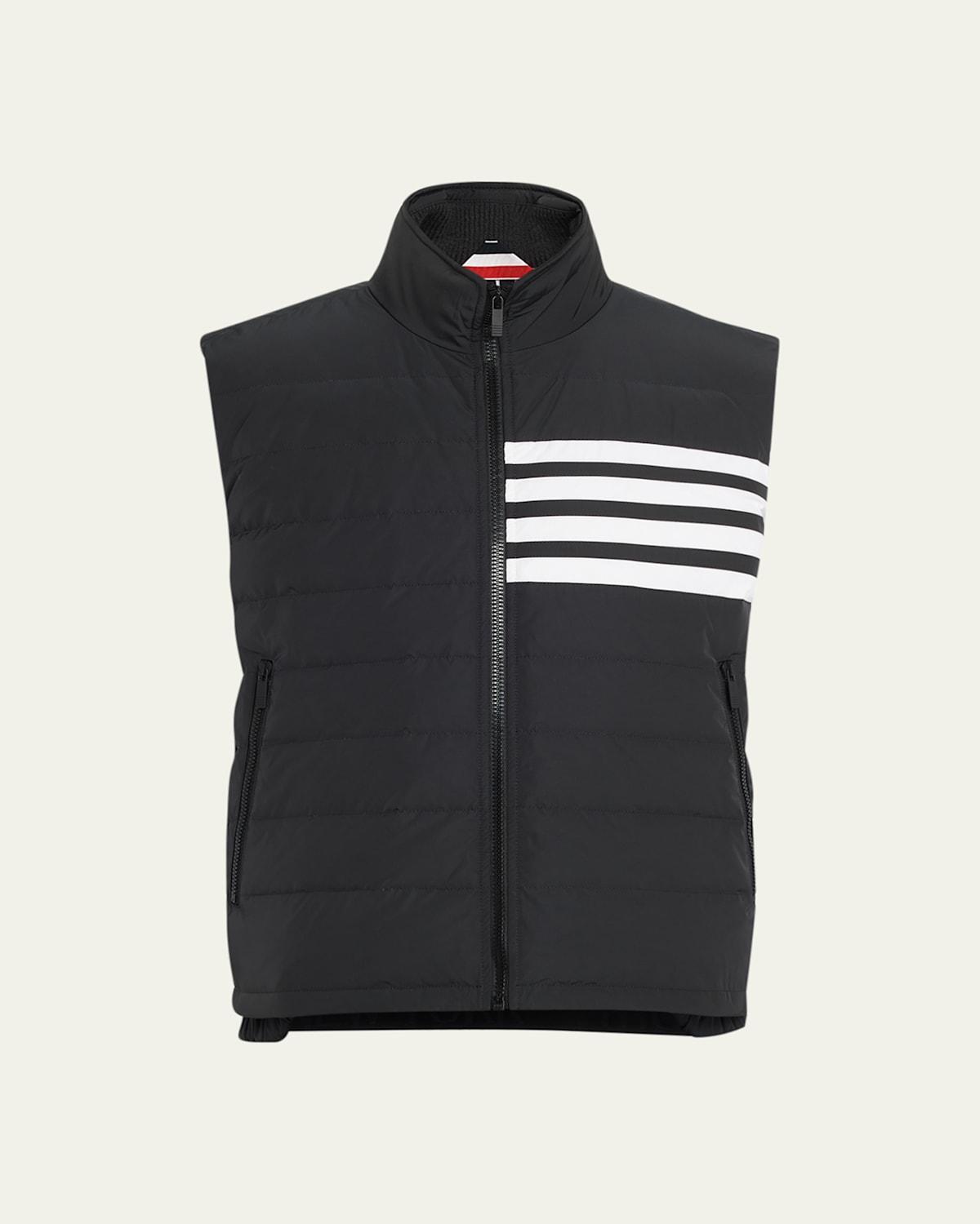 Mens Matte Nylon 4-Bar Down Vest Product Image