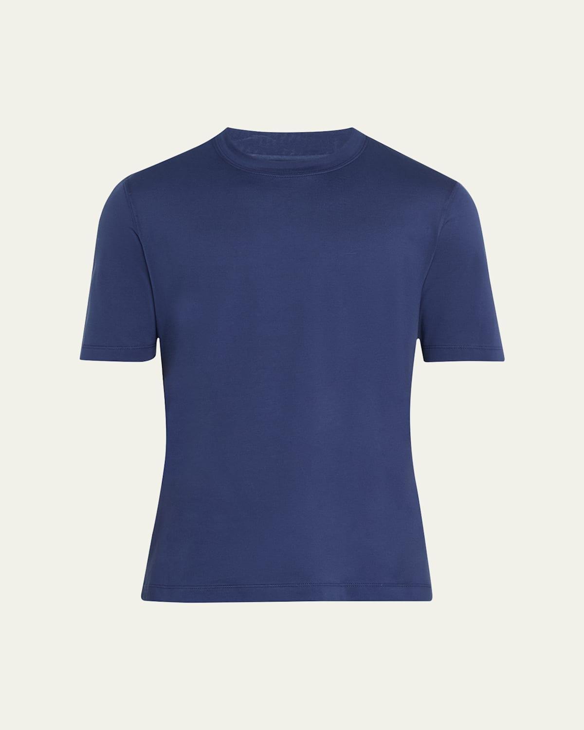 Mens Cotton Crewneck T-Shirt Product Image