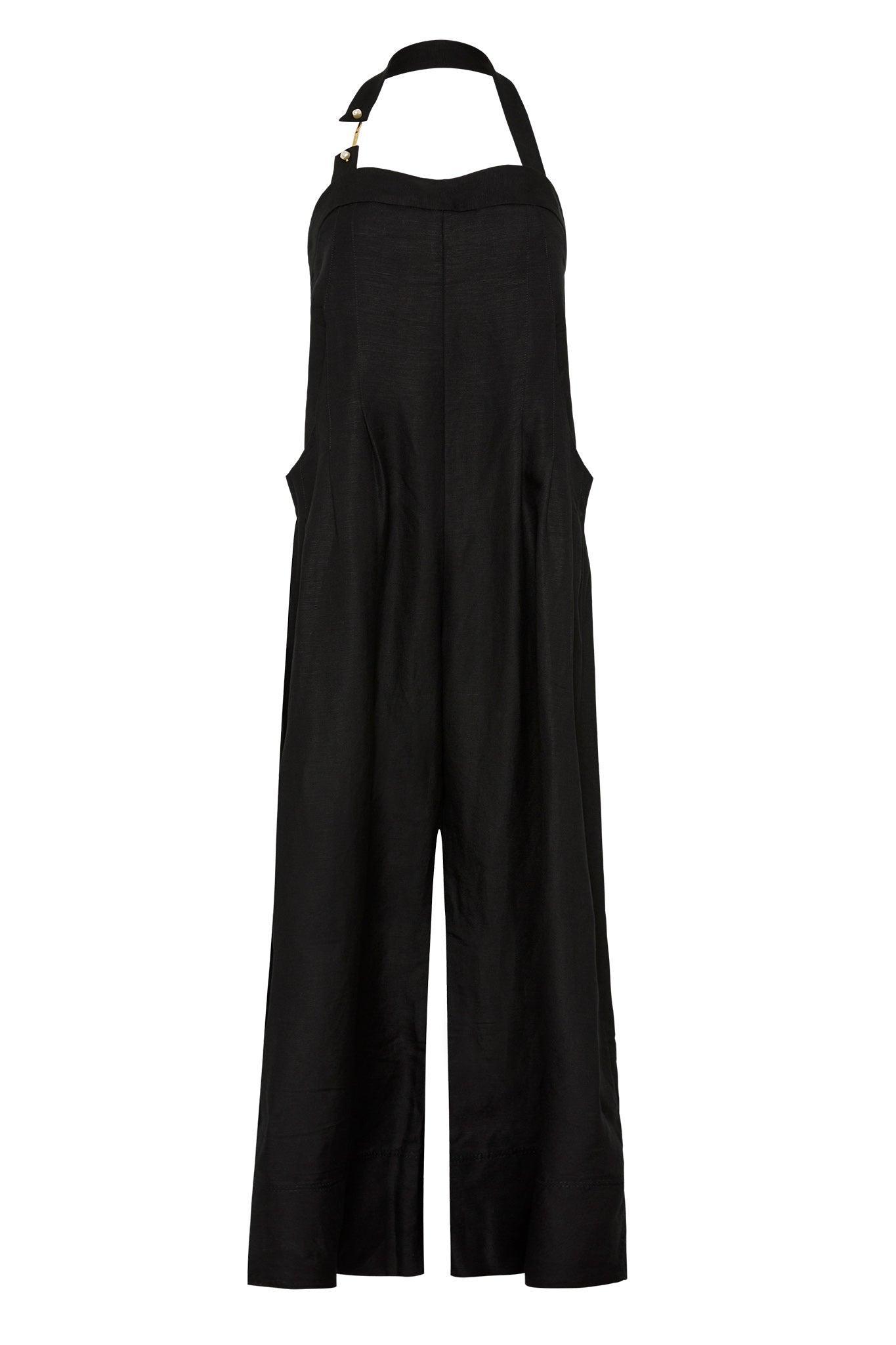 Neo Pleated Halter Jumpsuit Product Image