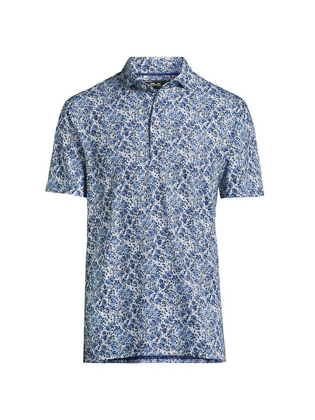 Mens Floral Polo Shirt Product Image