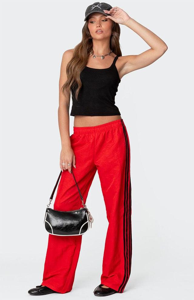 Edikted Women's Felicity Nylon Track Pants Product Image