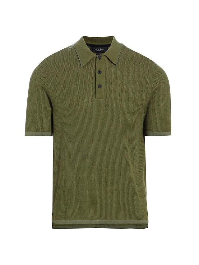 Mens Harvey Knit Polo Shirt Product Image