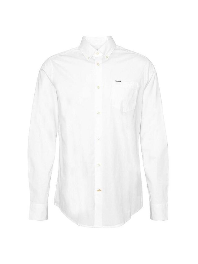 Mens Cotton-Blend Button-Down Shirt Product Image