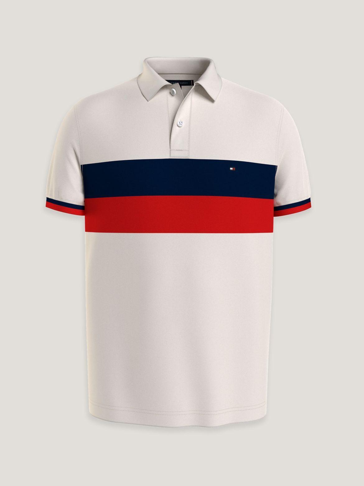 Tommy Hilfiger Men's Regular Fit Colorblock Polo Product Image