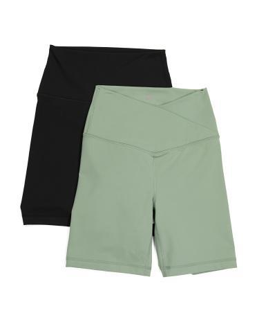 2pk High Rise Bike Shorts for Women Product Image