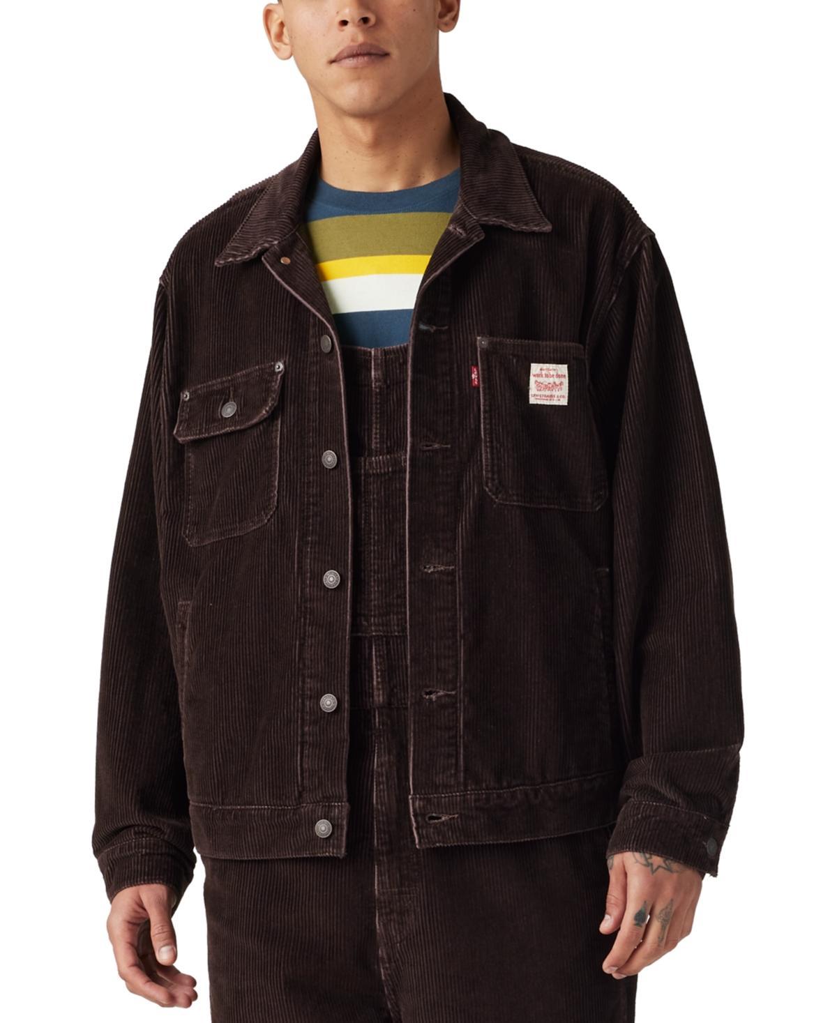 Levis Mens Sunrise Relaxed Fit Corduroy Cotton Trucker Jacket product image