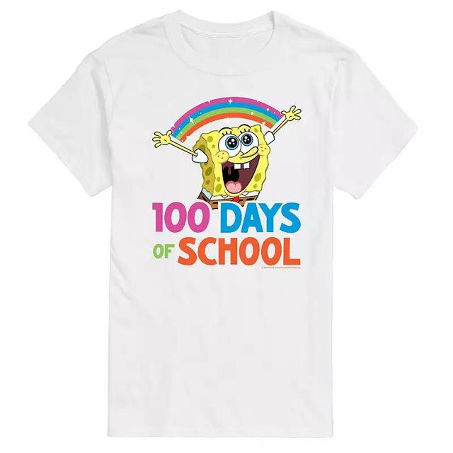 Mens SpongeBob SquarePants 100 Days Graphic Tee Product Image